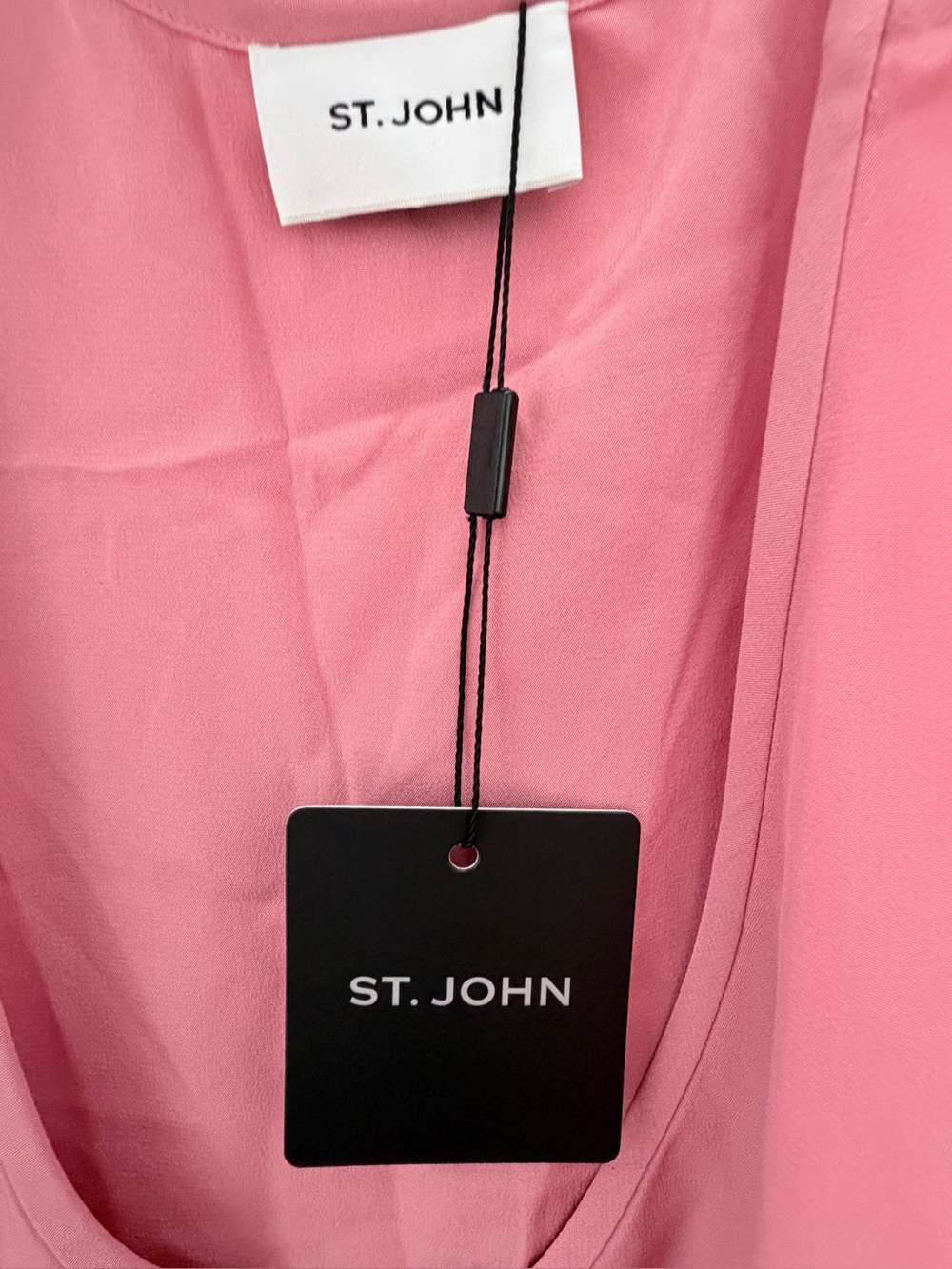 NWT St John Silk Shell Tank Napa Pink